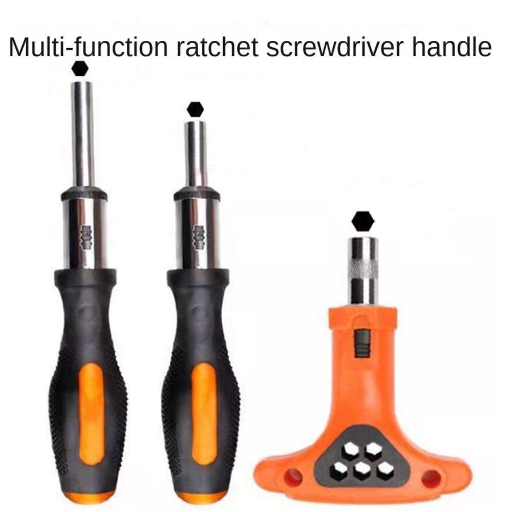Steel Straight Screwdriver Handle Adjustable Screwdriver New Ratchet Screwdriver Handle  Bicycle
