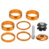 6Pcs Bike Headset Spacer Aluminium Alloy Bicycle Handlebar Stem Spacers for Mountain BikeGold