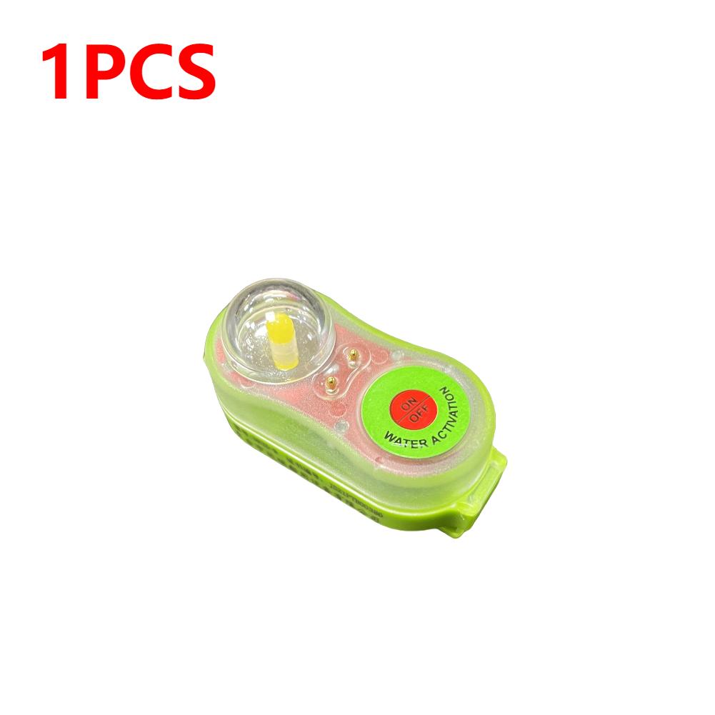 1-10pcs LED Lithium Life Jacket Lamp Conspicuous Attract Light Lamp Seawater Self-Lighting Light Life-saving For Life Vest
