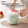 Convenient Household Salad Fruit Dryer Spinner Container For Kitchen Vegetable Dehydrator Drain Basket
