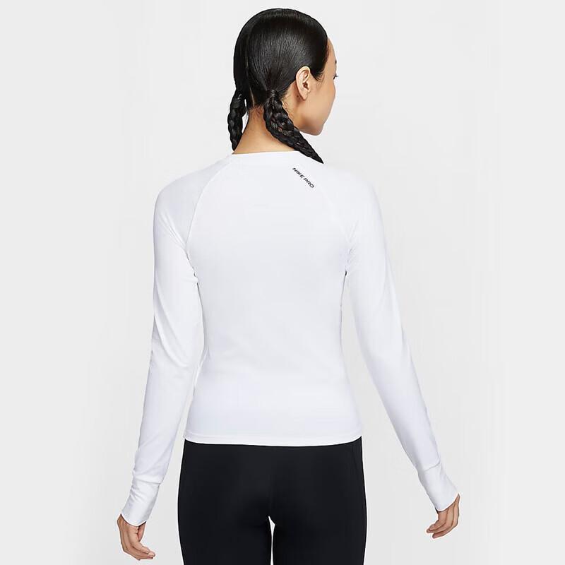 Nike T-shirt sportiva da donna a maniche lunghe con scollo rotondo