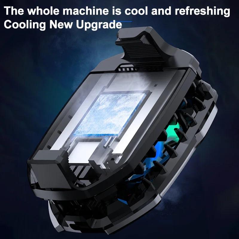 DLA8 Mobile Phone Game Cooler Semiconductor Fast Cooling Fan Radiator for IOS Android PUBG Back Clip Type-C Cool Heat Sink