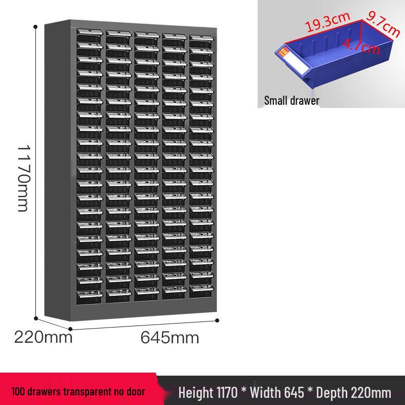 Parts & Screws Storage Cabinet with Iron Sheet Drawers