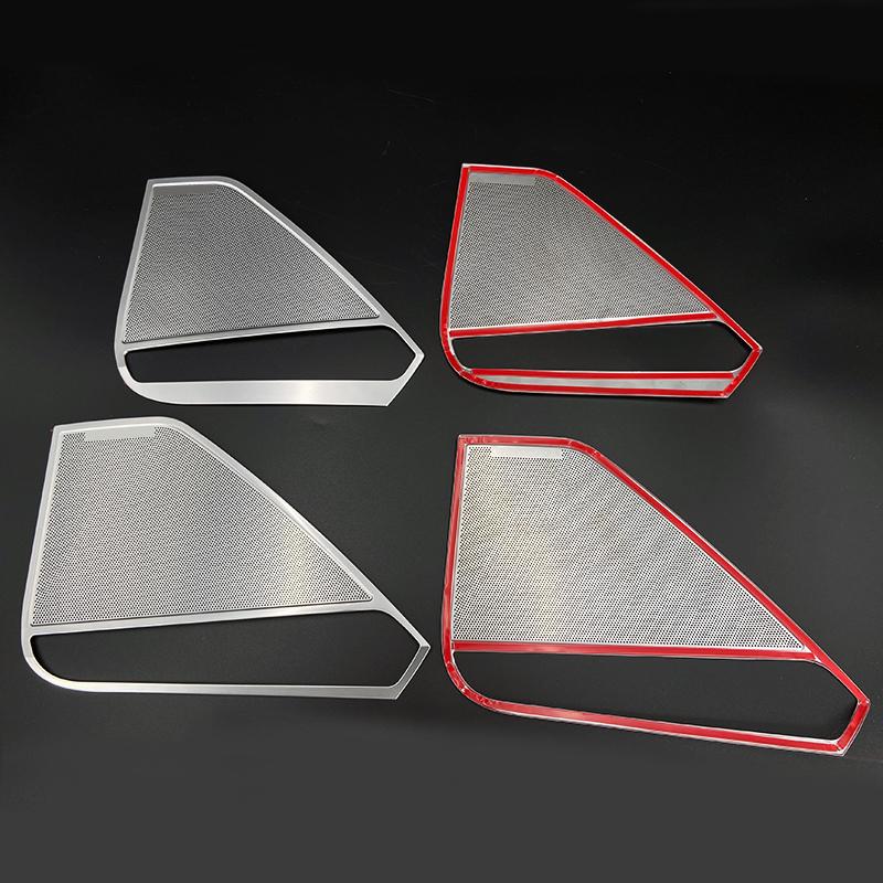 Loudspeaker Cover For Volkswagen Tiguan MK2 2017- Interior Door Speaker Trim Sound Decorating Molding Car Accessories