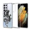 Drachen Mode Handyhülle Für Samsung Galaxy S23 S22 Ultra S20 S21 FE 5G S10 S10E S9 S8 Plus 4G Silikon Transparent Rückseite Couqe