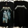 Camiseta Masculina Estilo Americano Banda Metallica Camiseta Oversized Masculina Harajuku Y2k Manga Curta Algodão Alta Qualidade Solta Casual Roupas Femininas Masculinas