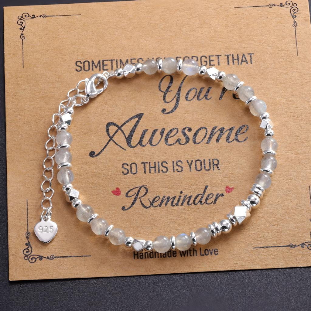 Original Polyhedral Beaded Bracelet Handmade Gift for Yourself Bring Good Mood Bracelet