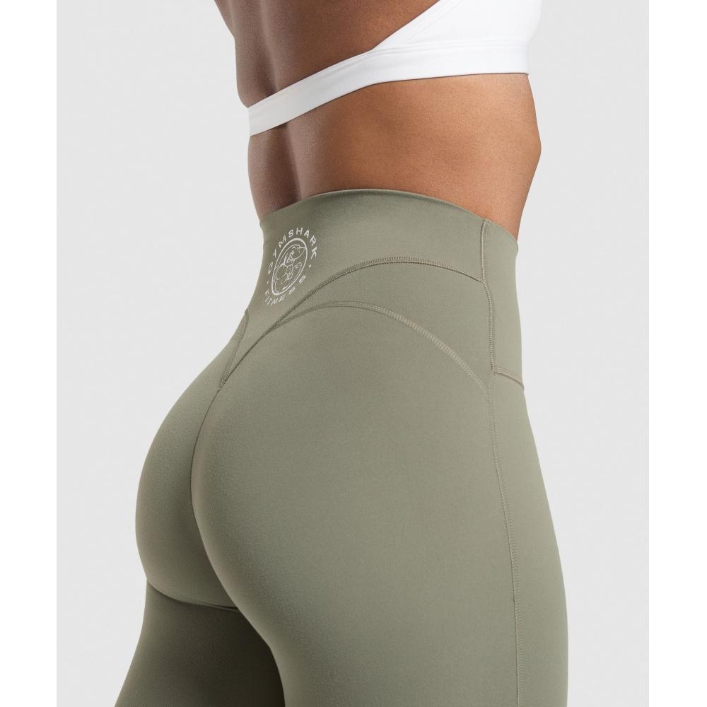 Gymshark Legacy Logo Leggings Base Green B7a4e Ech1