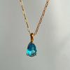 18k Gold-Plated Retro Zircon Birthstone Necklace