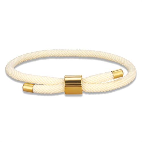 Klassisches Minimalistisches Gold Verstellbares Seilarmband Milanese Seil Unisex Partner Handkette