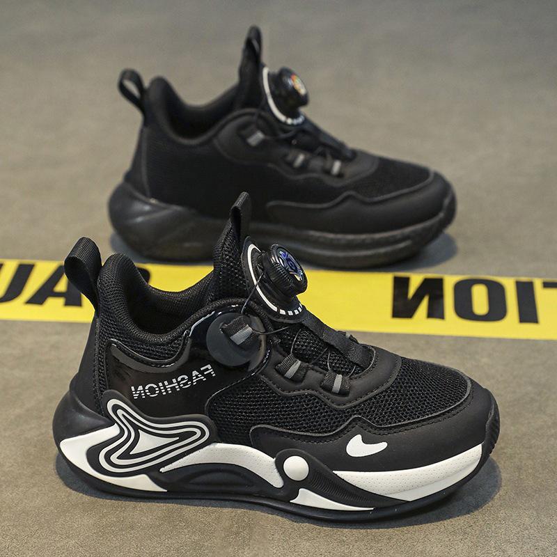 Boys' 2025 Spring/Autumn Basketball Shoes: Non-Slip, Breathable Mesh Sports Sneakers for Kids