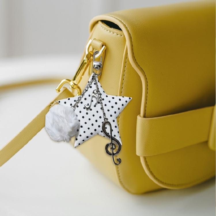 Trendy Dot Star Music Note Keychain For Bag Accessories