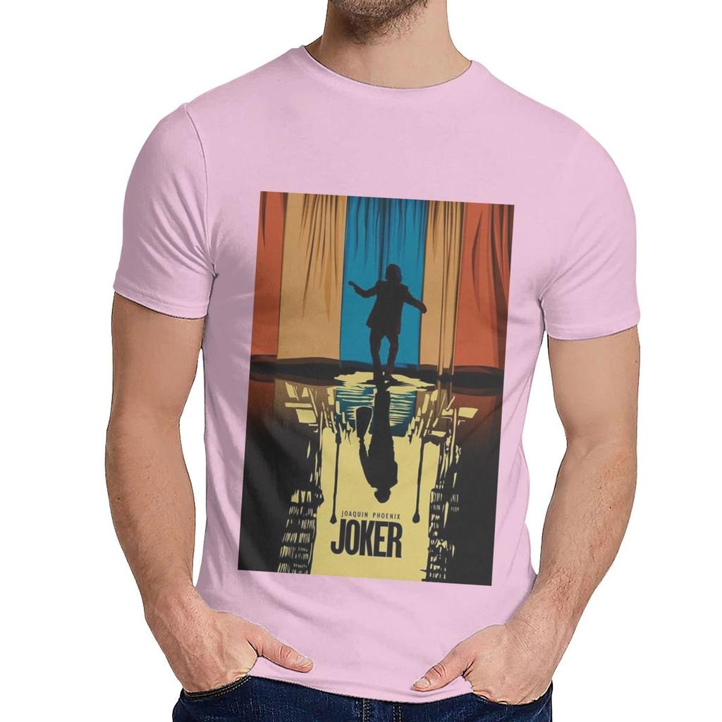The Joker Joaquin Phoenix Poster Canvas Print T Shirt Crewneck Retro For Men Cotton Big Size