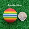 5-Color Golf Rainbow Foam Practice & Pet Balls - 5 Sizes