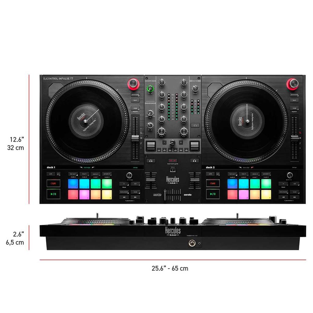 DJControl Inpulse T7 DJ Controller with Platter []Hercules 2-deck Self-propelled