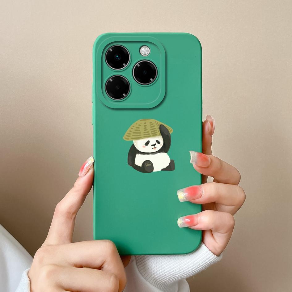 Niedliche Bärenhülle für Infinix Hot 50 Pro Plus 50i Note 40X Zero 40 Smart 9 4G 5G Niedliches Heilmuster Silikon Weicher Schutz Für Infinix Neu Capa