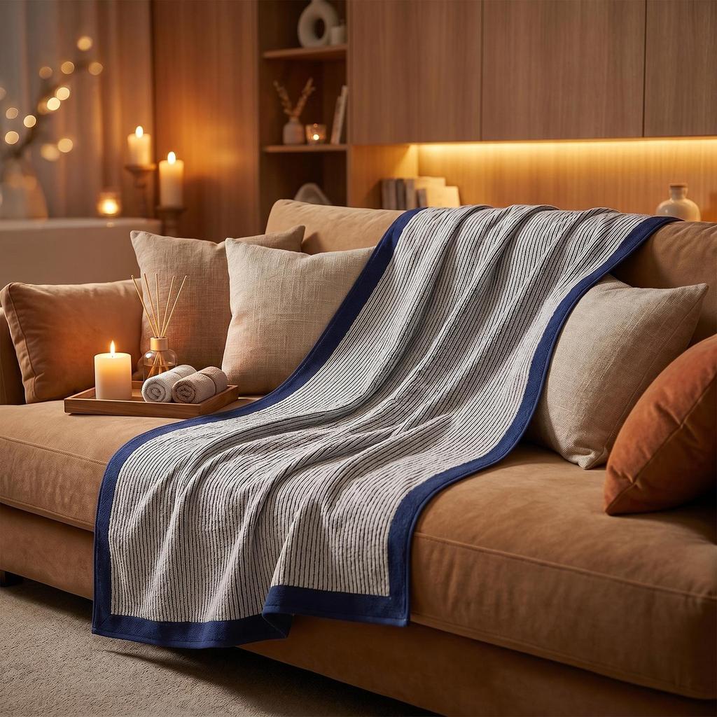 Serviette de bain premium 100% coton: Épais, Doux, Absorbant, Antibactérien, Brodé pour Usage Domestique et Hôtelier
