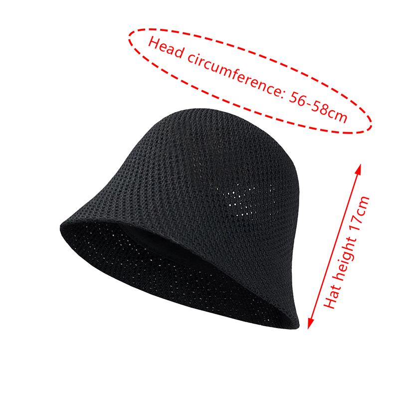 Women Bucket Hat Summer Hollow Out Thin Breathable Sun Hat Female Beach Panama Cap Fold Outdoor Japanese Lesure Fishierman Cap