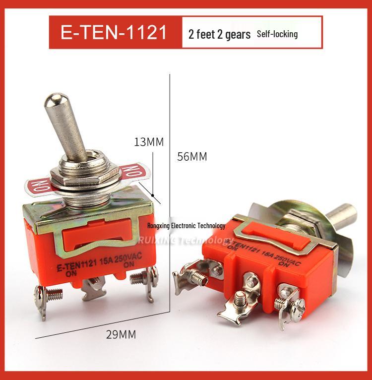 E-TEN1021 Large Toggle Power Rocker Switch Series: Models 1221, 1321, 1322.