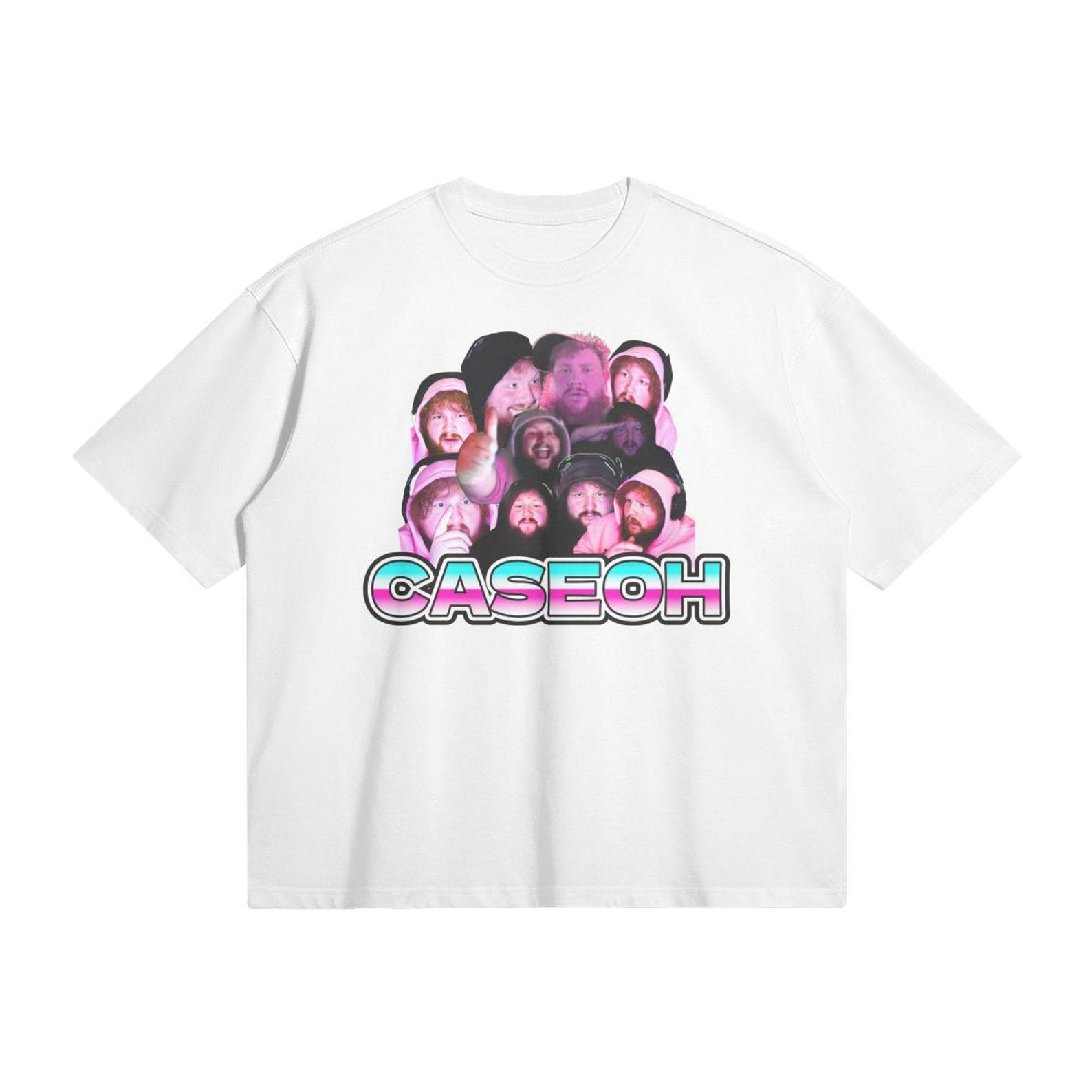 Boxy Fit - Caseoh Twitch Streamer Face Graphic T-shirt 3XL