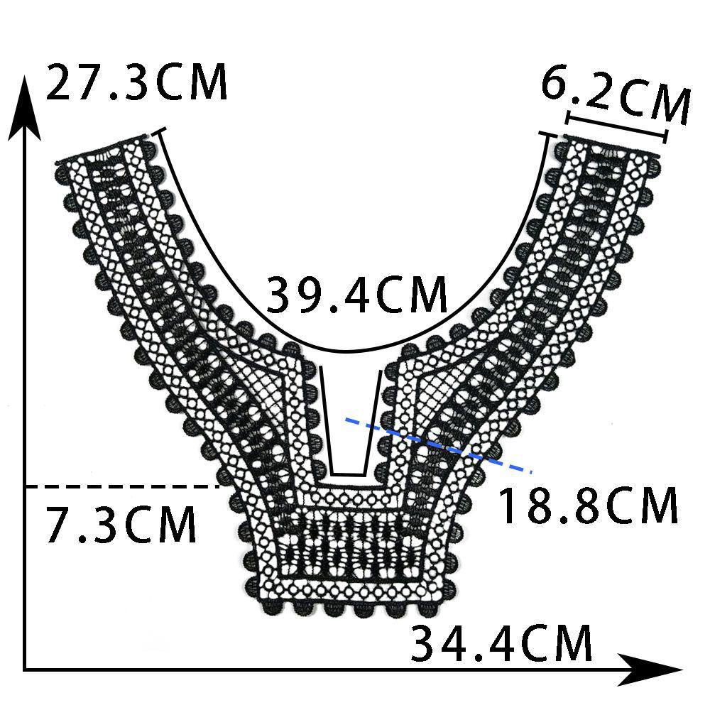 Black And White I Hollow Collar Diy Embroidery Lace Decorative Clothing Accessories Sewing Accessories