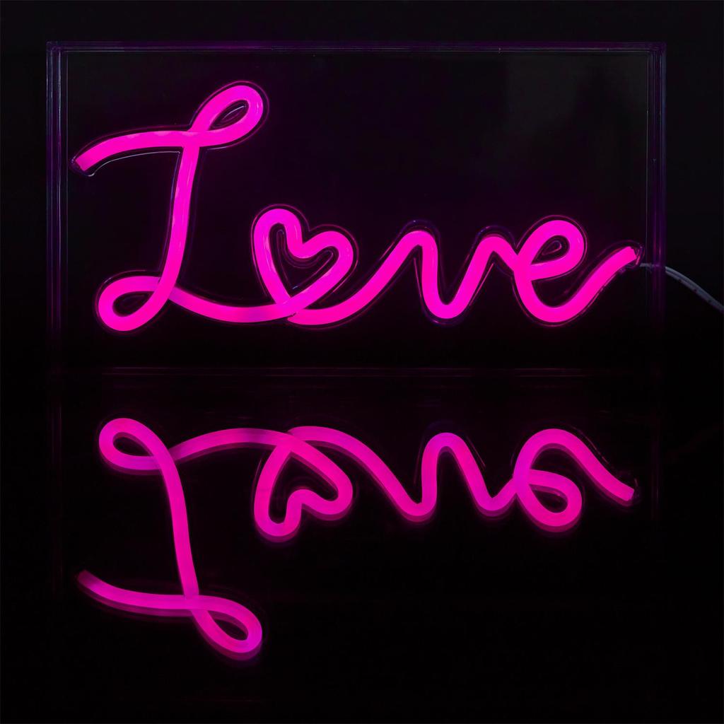 Love Acrylic Led Lamp