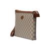 Gucci GG Supreme Canvas Leather Pouch Clutch With Gold Hardware For Unisex Daily Use