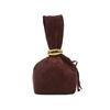 Luxury Designer Soft Leather Clutch Bag Women Pleated Mini Bucket Pouch with Temperament Side Zipper for Party Evening