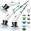 Household Nine In One Multifunctional Handheld Electric Cleaning Brush With Telescopic Function Bathroom For Floor And Kitchen