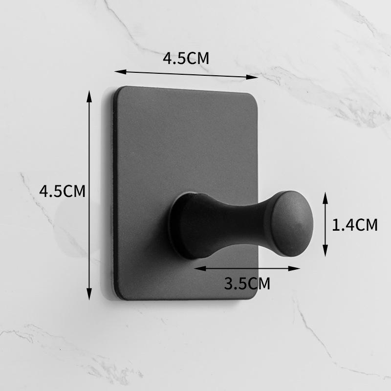 Traceless 304 Stainless Steel Adhesive Hook for Bathroom & Kitchen