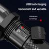 LED Tactical Flashlight USB Rechargeable Focusing Light Multifunctional Mode Portable Outdoor Camping Flashlight