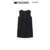 Peacebird Women's French Style Color-Block Sleeveless Vest Dress