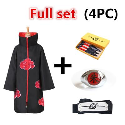 Akatsuki Uchiha Itachi Cosplay Kostüm Halloween Party Kostüme Kind Erwachsener Umhang Umhang