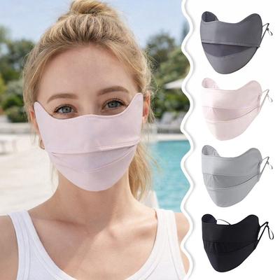 Ice Silk Sun Protection Mask Breathable Mesh Sports Mask Gifts Summer Face Mask