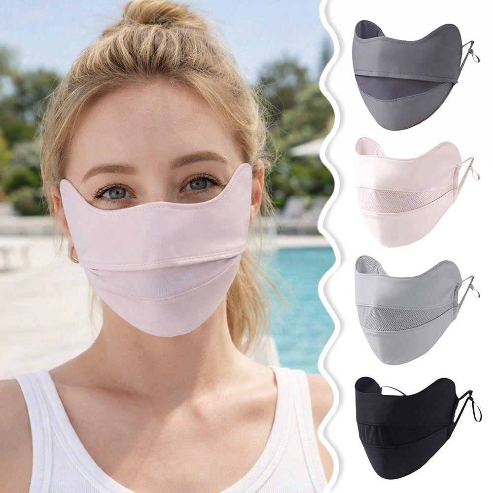 Breathable Mesh Sun Protection Mask Hanging Ear Outdoor Running and Cycling Face Mask