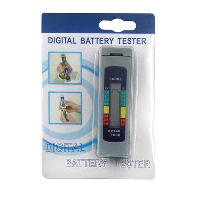 Přenosný univerzální digitální tester baterií Kontrola kapacity baterie pro AA AAA 9V 6F22 1,5V