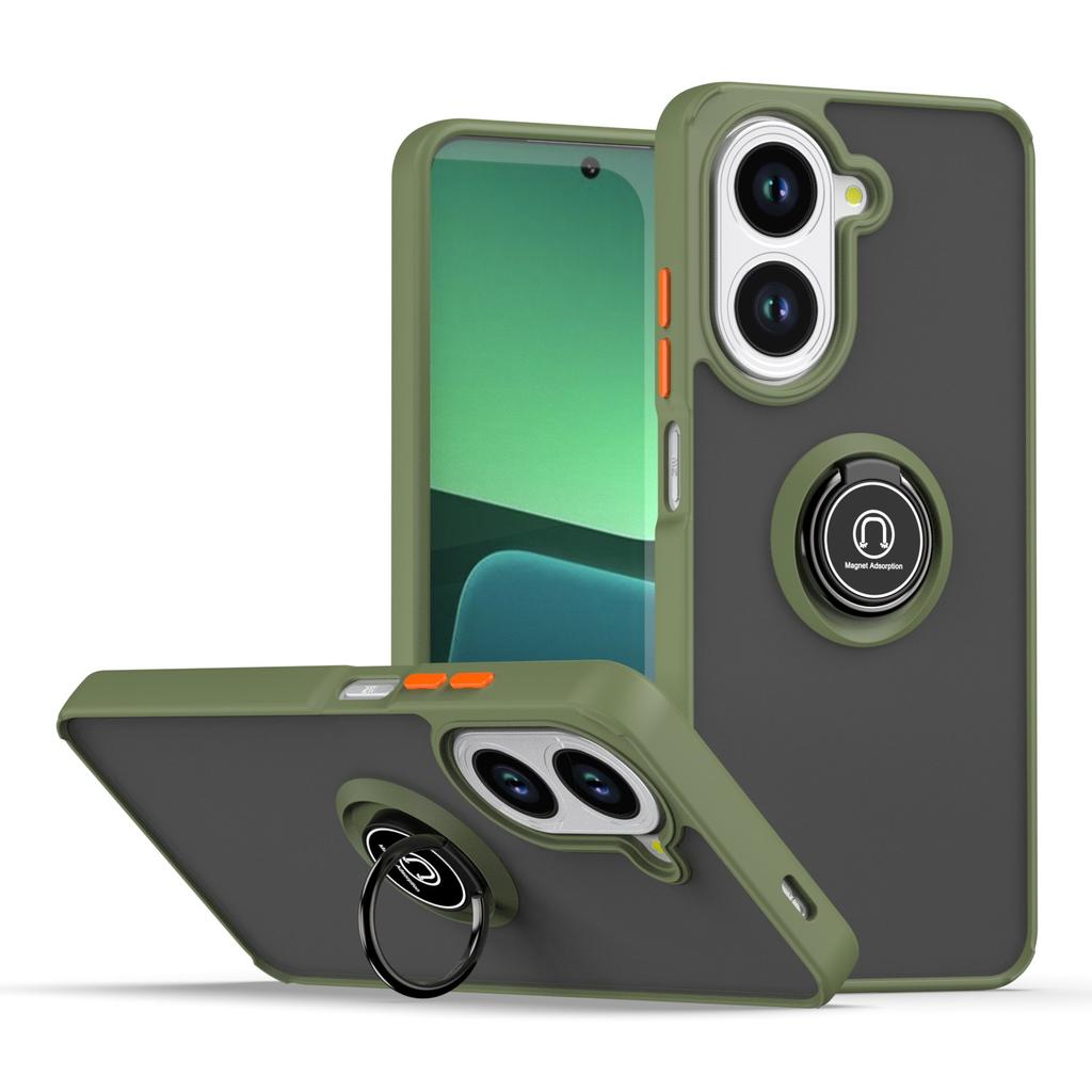 Rotating Bracket 360° Case for Xiaomi Redmi A5 4G Armor Matte Finger Ring Case Magnetic Ring Stand Shockproof Cover