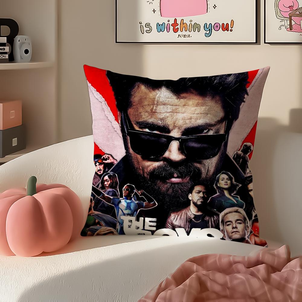TV Show The BBoys Cushion Cover Pillowcase Short Plush Invisible zipper Room Sofa Cushion Cover