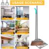 Stainless Steel Broom and Dustpan Set Home Sweeping Cleaning Tools Home Accessories Durable Broom Dustpan Combo Sweeper Home