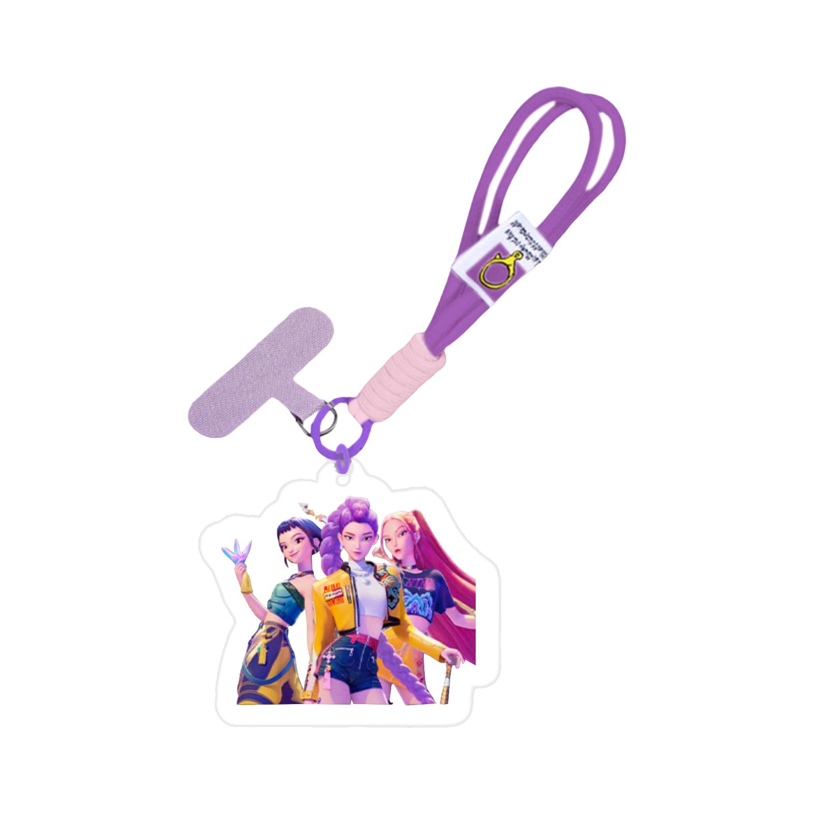 

Peripheral Acrylic Pendant Mobile Phone Clip Wrist Strap DIY Gift One Size