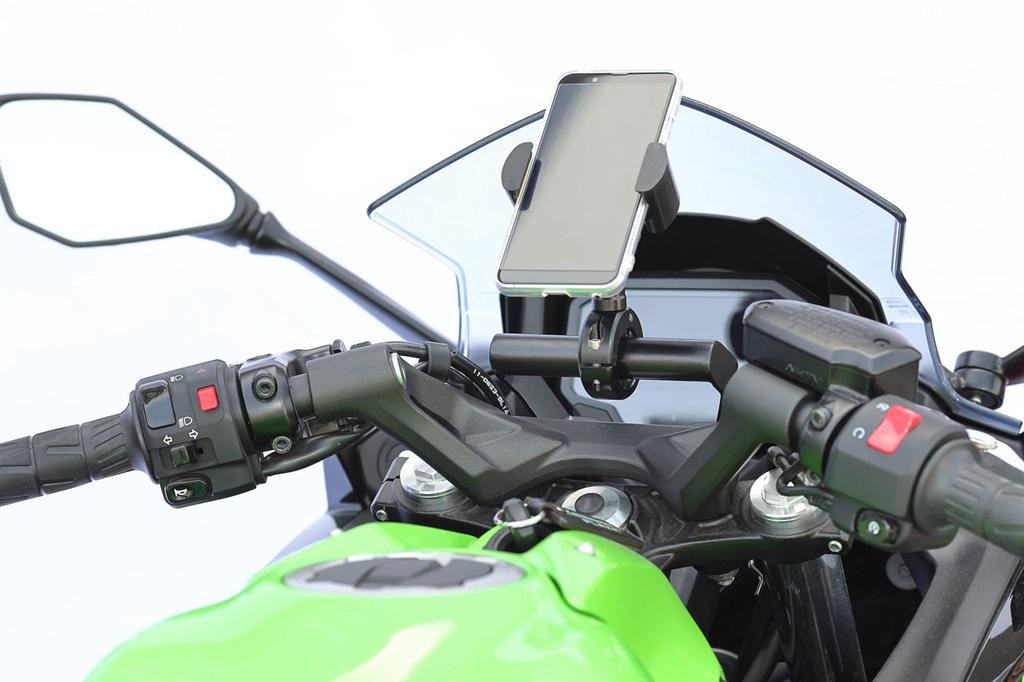 Kijima Bike Parts Handle Mount Stay Steel Black Finish KAWASAKI 22.2mm Ninja650('17) 204-0644