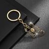 1Pcs Zinc Alloy Street Style Fashion Accessory Vintage-Inspired Rhinestone Scorpion Pendant Keychain For Men & Couples