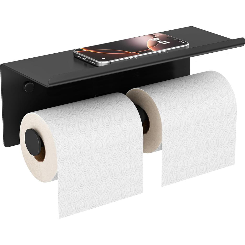 Edelstahl Badezimmer Papierhalter Wandmontage Toilettenpapierhalter WC Papier Handy Aufbewahrung Organizer Regal für Heimzubehör
