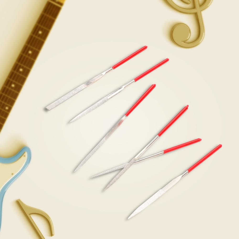 10pcs Fret Nut Saddle Slot Pickguard Grinding Files Set Luthier Repair Tool for Guitar Violin