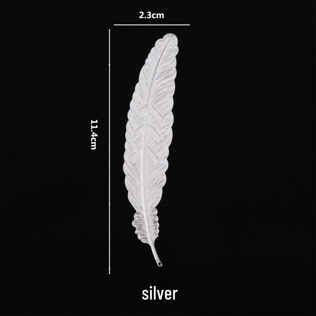 Metal Feather Leaf Photo Props for Japanese Nail Art Display