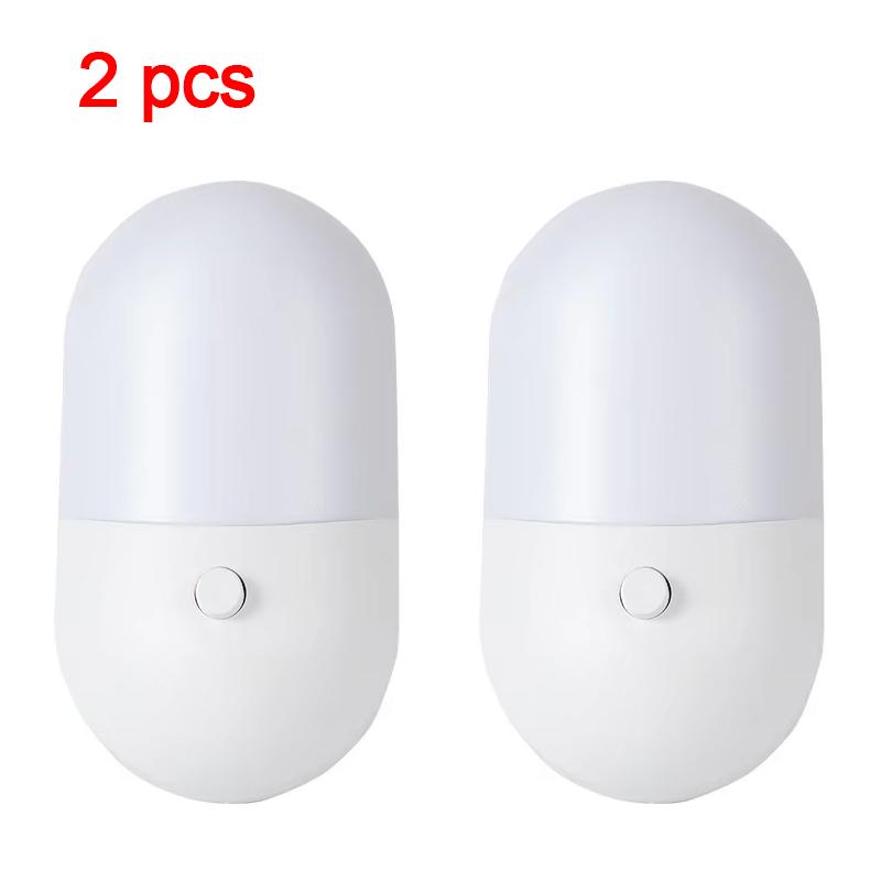 1-4PCS Mini LED Night Light Bedside Lamp EU US Plug Eye Protection Night Light Kids Gift For Bedroom Living Room Baby Feeding