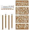 Garden Gate 100 x 200 cm Weathering Steel Trace Design