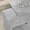 Coffee Table Set 2 Pieces Concrete Grey 90 x 48 x 40 cm Engineered Wood