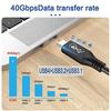 NFHK 50cm USB4 Cable with 100W Charging and Thunderbolt 40Gbps 3/4 Compatible,