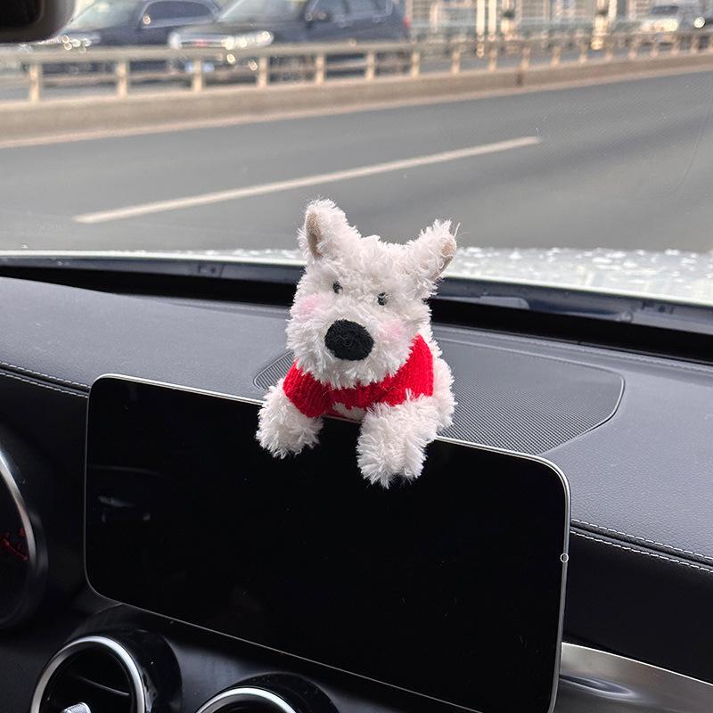 West Highland Puppy Neck Protection Car Seat Belt Shoulder Pad - Car Interior Accessory.